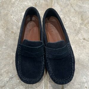 Zara Leather Loafers European Size 30 / US Size 12 Navy